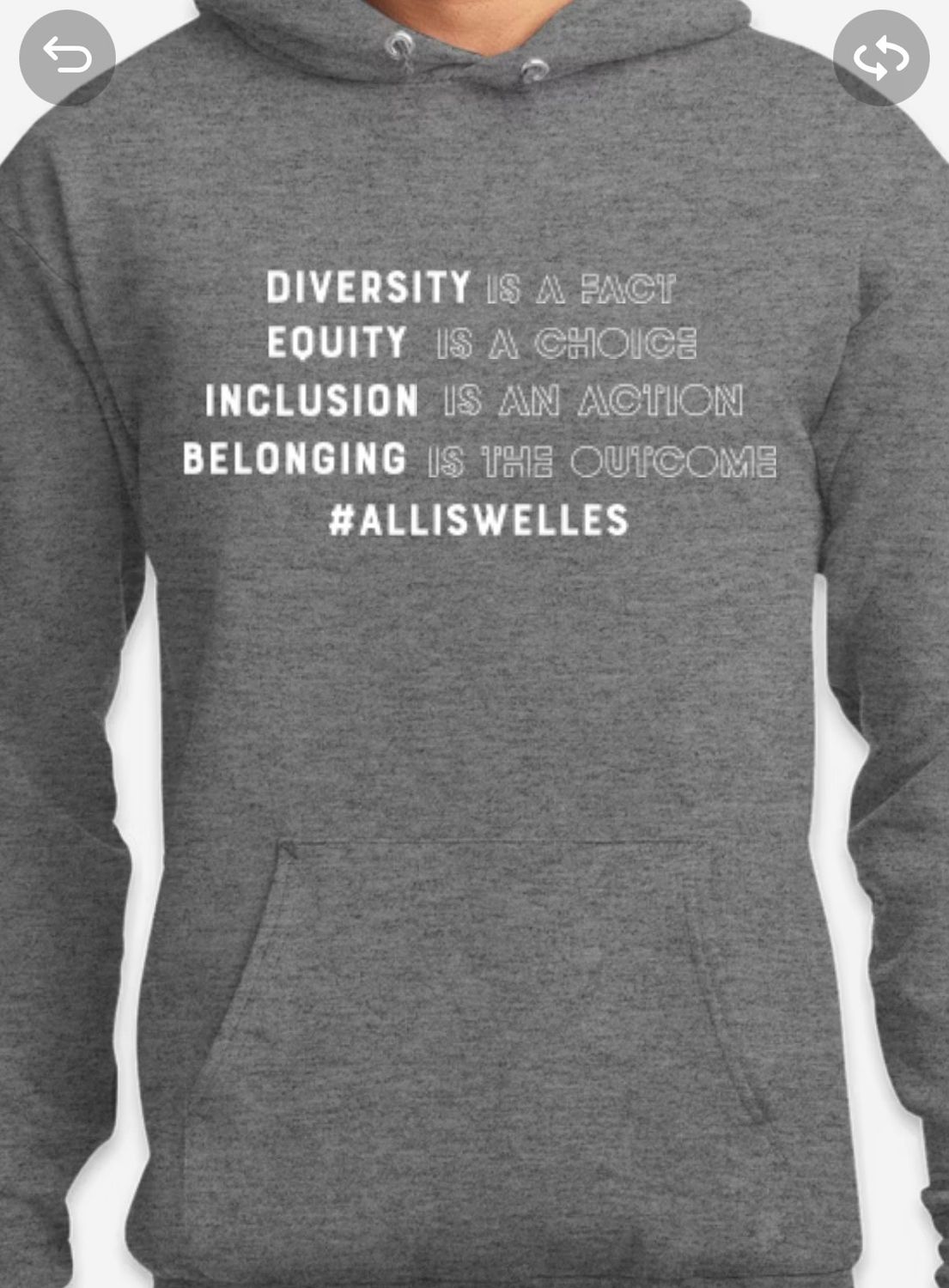 Inclusion Hoodie - Heather Grey