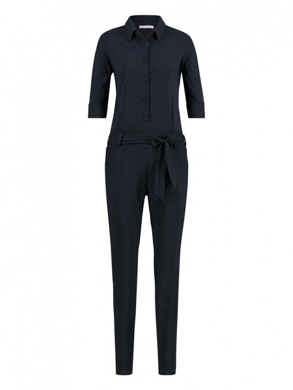 Angelique jumpsuit 3/4 mouw, navy