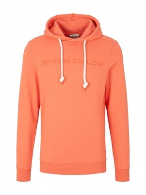 Tom Tailor hoodie met logoprint oranje
