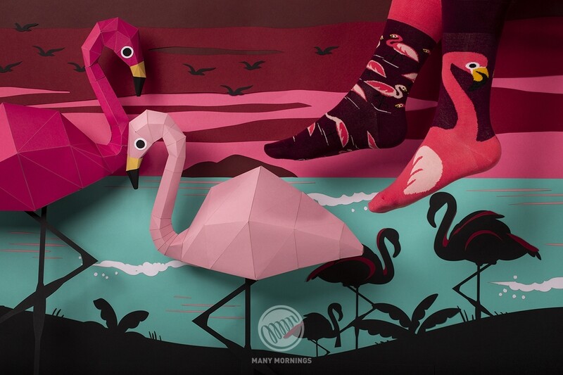 Many Mornings Pink Flamingo