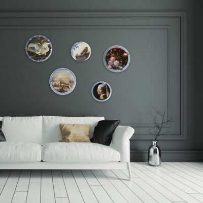 Bord Meisje met de Parel modern