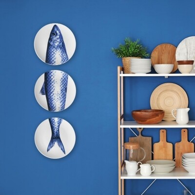 Borden met vis (3 stuks)
