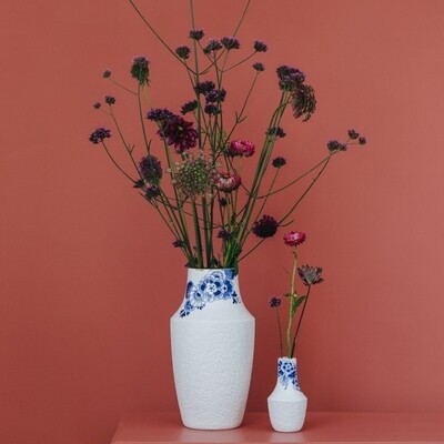 Blauw Bloesem vaas 5