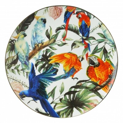 Wandbord Tropische vogels