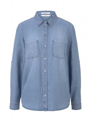 Tom Tailor lyocell blouse, blauw