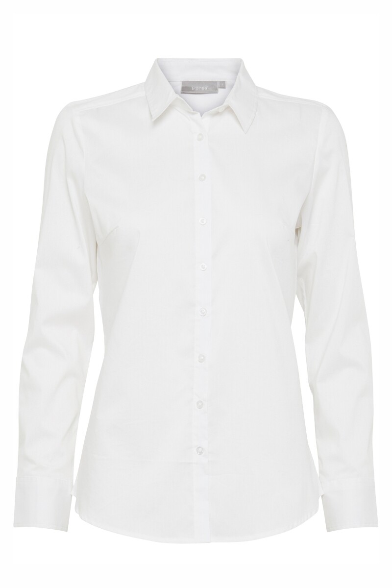 Fransa blouse met lange mouw, wit