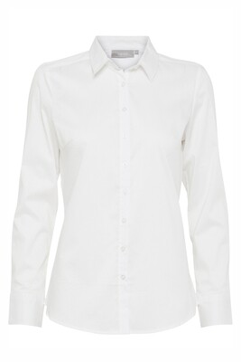 Fransa blouse met lange mouw, wit