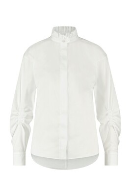 ​Meike poplin blouse, wit