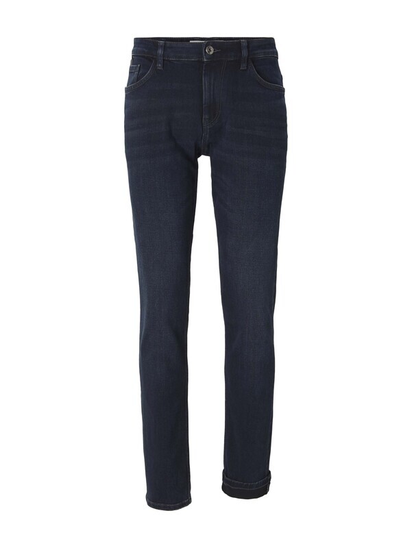 Tom Tailor Josh regular slim jeans, dark stone blue black denim