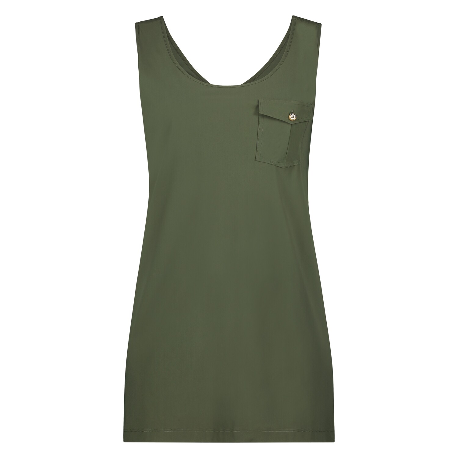 Plus Basics SFR singlet long, khaki
