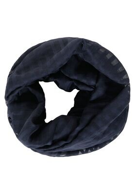 Cecil ronde sjaal in effen kleur, deep blue