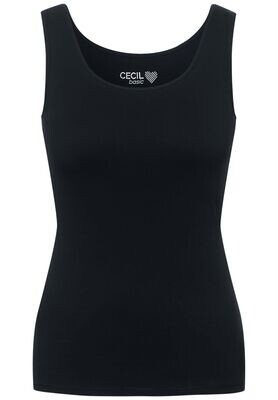 Cecil top in effen kleur, zwart