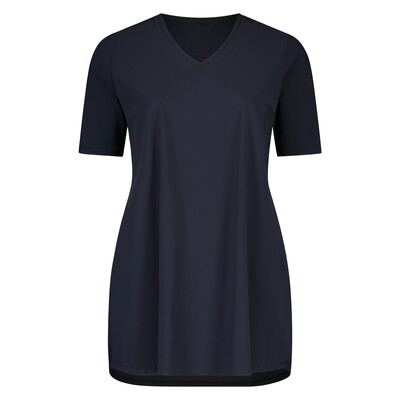 Plus Basics t-shirt v-hals, navy