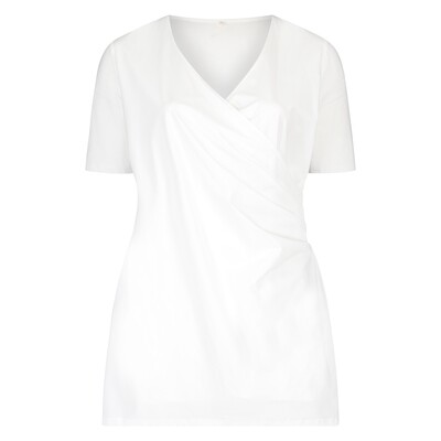 Plus Basics Wrap top, wit