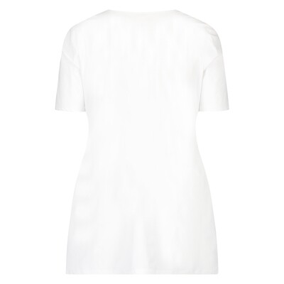 Plus Basics Wrap top, wit
