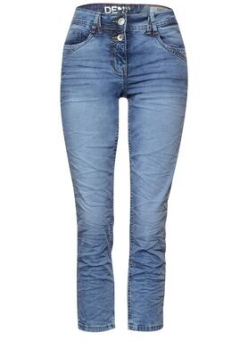 Cecil Loose-fit jeans Scarlett, light blue used wash