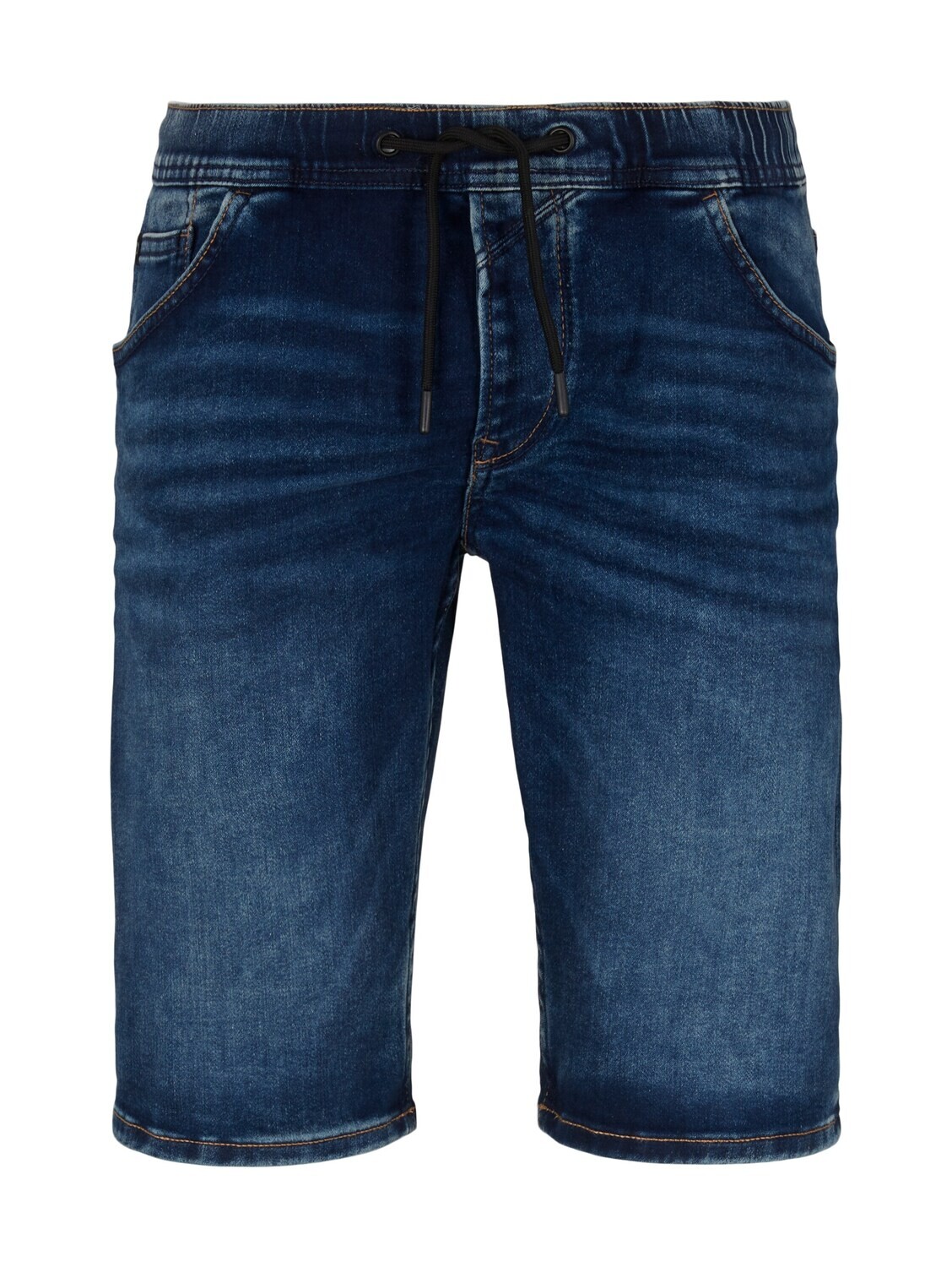 Tom Tailor jeansshort van sweatstof, tinted blue denim