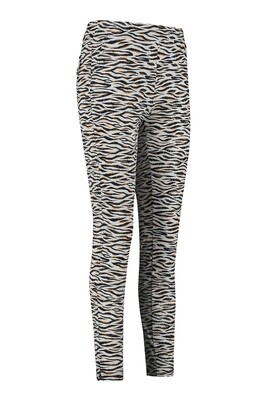 Flodown zebra trousers, off white/black
