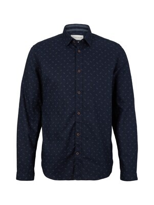 Tom Tailor overhemd, navy minimal paisley design