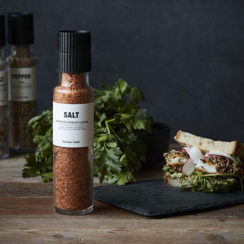 Nicolas Vahé Salt, parmesan, tomato & basil