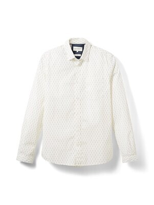 Tom Tailor overhemd, off white geometric design