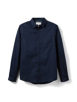 Tom Tailor overhemd, navy geometric design