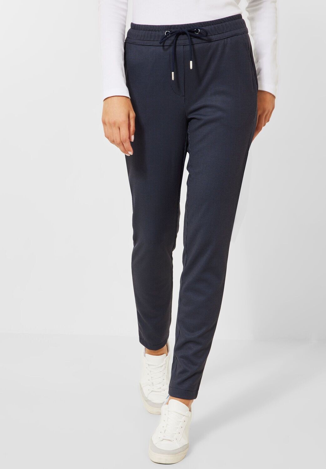 Cecil Casual-fit broek Tracey, deep blue
