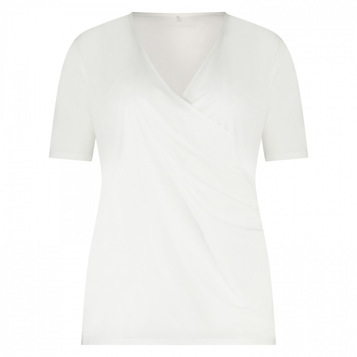 Plus Basics Wrap top, off white