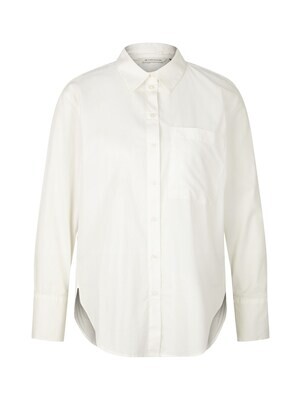 Tom Tailor poplin blouse, whisper white