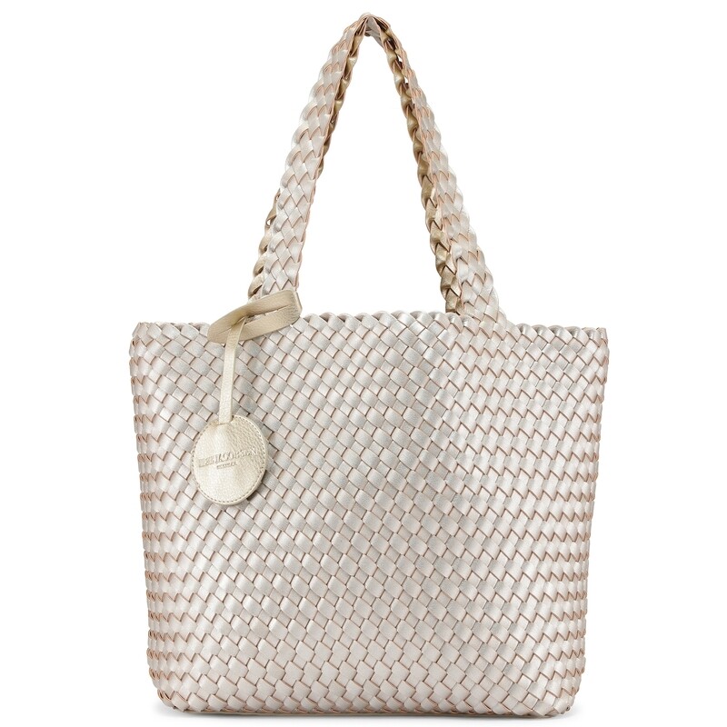 Ilse Jacobsen Reversible tote bag XL, platin silver