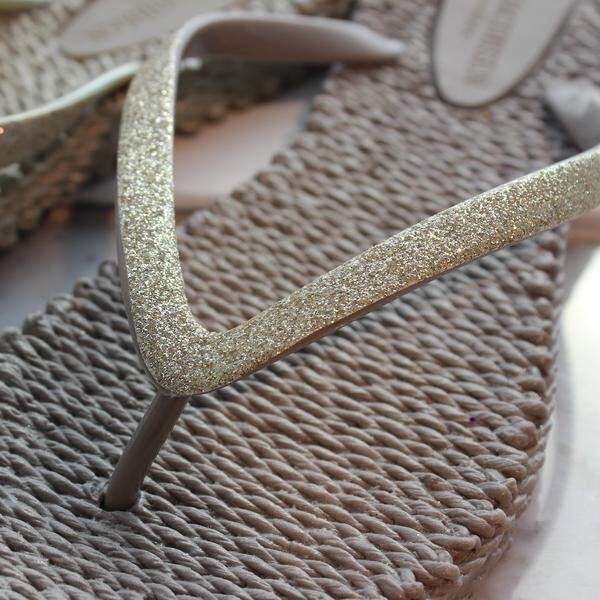 Ilse Jacobsen flip-flops, platin