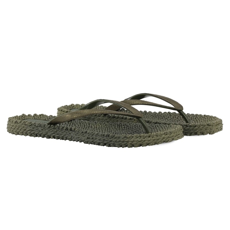 Ilse Jacobsen flip-flops, army