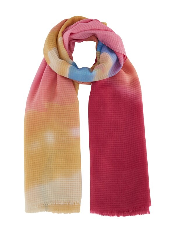 Tom Tailor Scarf baltic print, nouveau pink