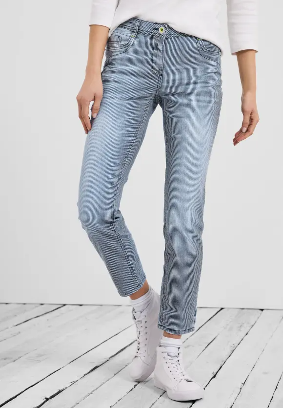 Cecil Loose fit jeans, authentic mid blue wash