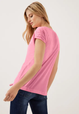 Cecil T-shirt met plooien, soft pink