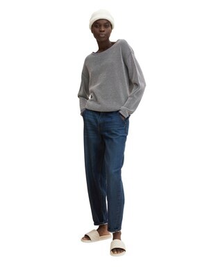 Tom Tailor Gebreide trui met structuur, navy bubble structure