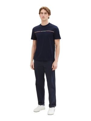 Tom Tailor T-shirt met print, Sky Captain Blue