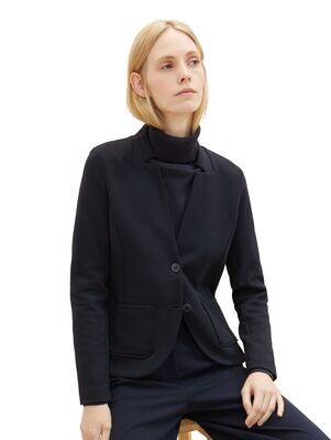 Tom Tailor Blazer met Ottomanstructuur Sky Captain Blue