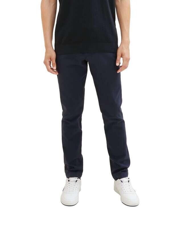 Tom Tailor Travis slim chino, navy zig zag structure