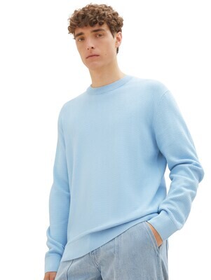 Tom Tailor Pullover, washed out middle blue