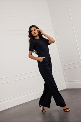 Studio Anneloes Lexie bonded trousers, zwart