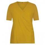 Plus Basics Wrap top, ocher yellow