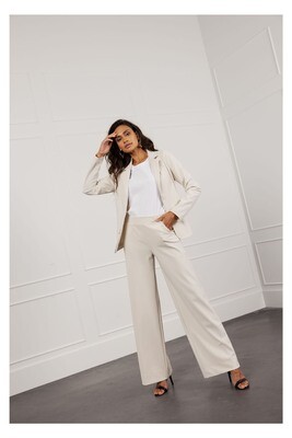 Studio Anneloes Lexie bonded trousers, wit