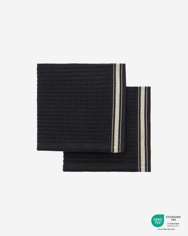 House Doctor Dish cloth, Bihar, Black