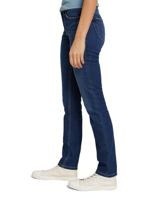 Tom Tailor Alexa Slim Jeans met een zware wassing, dark stone wash denim