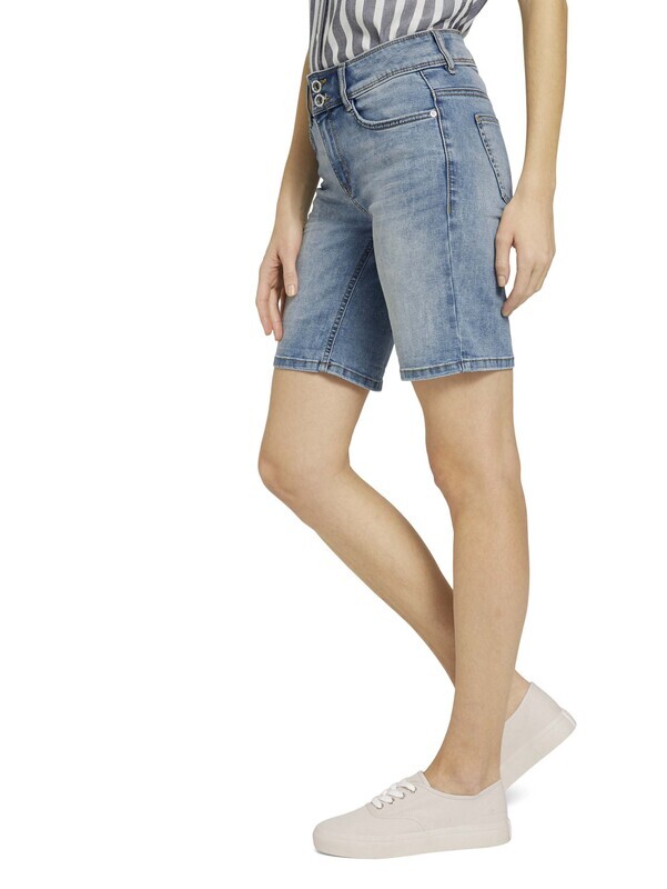 Tom Tailor Alexa Bermuda Jeans short, 
random bleached blue denim