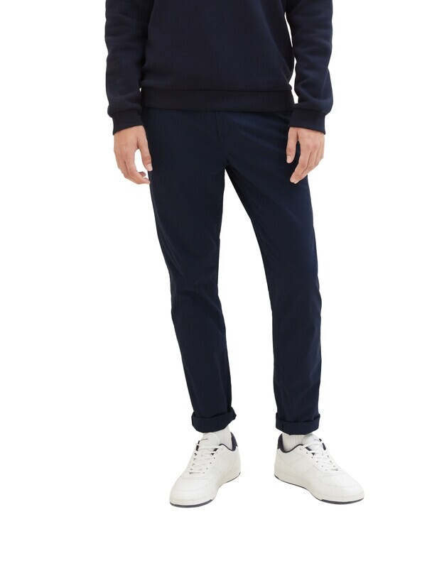 Tom Tailor Chinobroek met riem, Sky Captain Blue