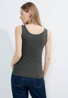 Cecil Top in effen kleur, strong khaki