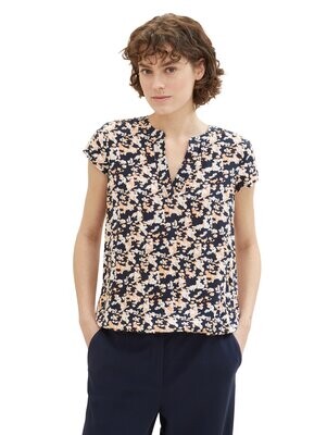Tom Tailor Gedessineerde blouse, coral cut floral design