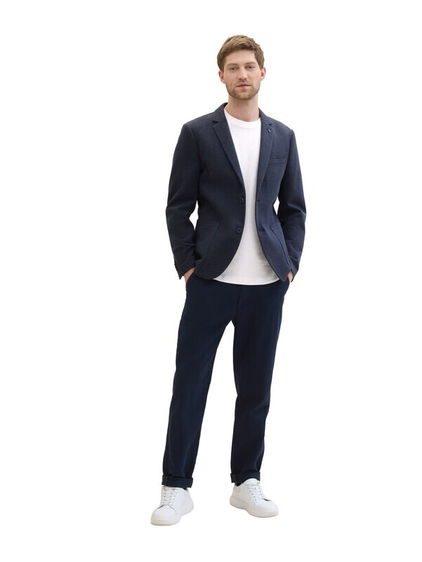 Tom Tailor Blazer met piquéstructuur, blue classic melange